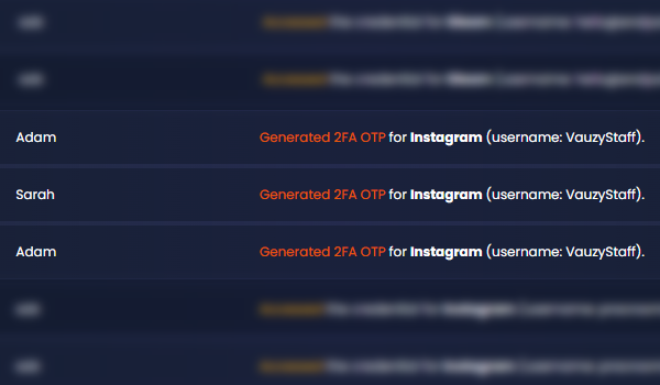 Audit logging for every 2FA action, ensuring transparency and accountability
