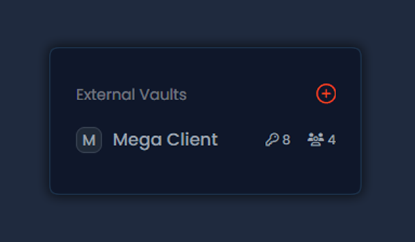 Invite clients to create a free, restricted account and share a vault on read-only terms with your agency